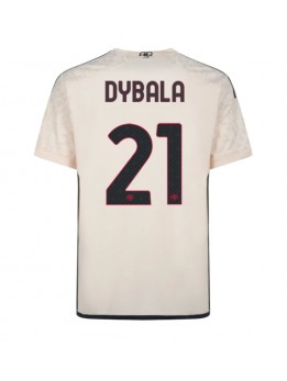 Moški Nogometna dresi replika AS Roma Paulo Dybala #21 Gostujoči 2023-24 Kratek rokav